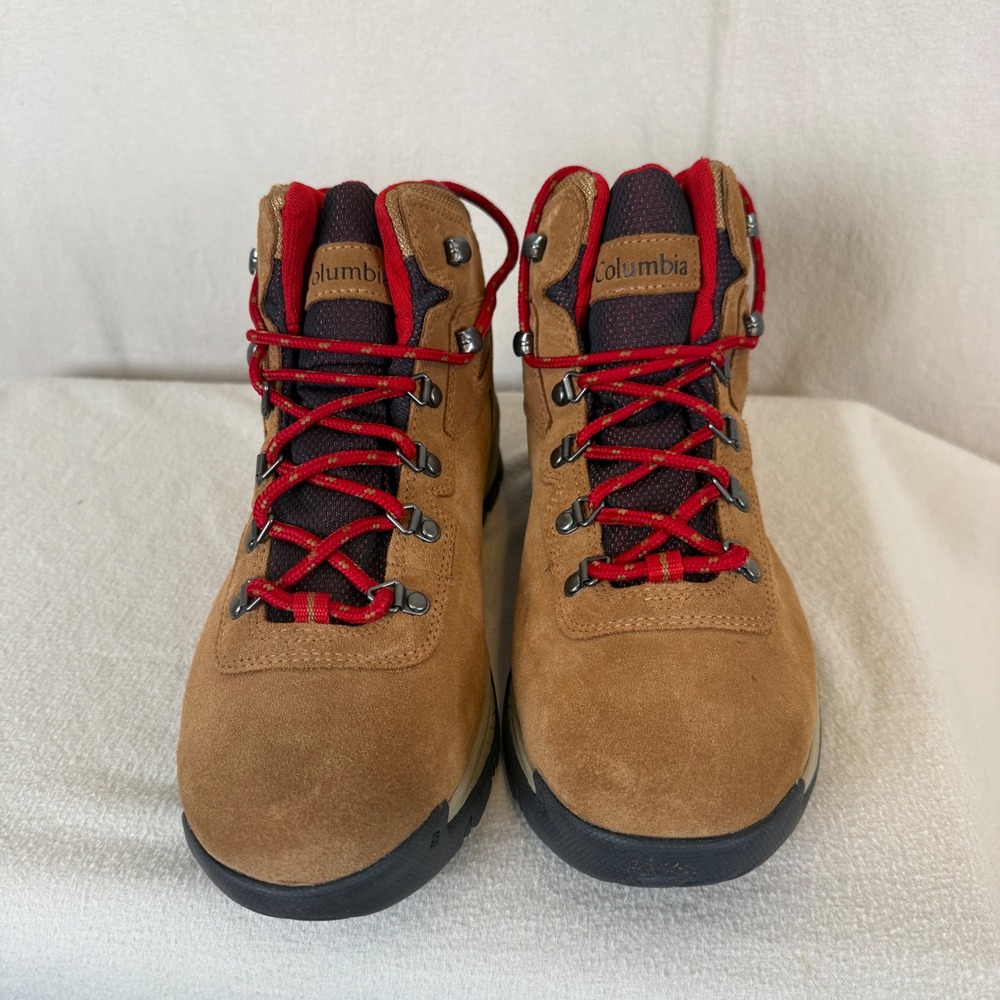 Columbia Newton Ridge Plus Waterproof Hiking Boots Elk Red BL4552-286 Womens 12